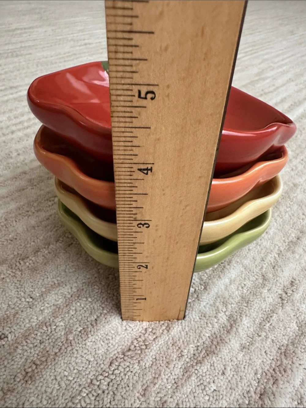 Set of 4 Williams-Sonoma Vintage Heirloom Tomato Appetizer/Dipping Bowls